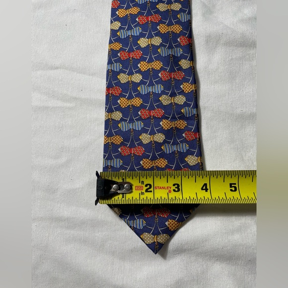 A.Mouley 1919 Paris Bowtie design 100% Silk Neck tie Made in France - Picture 3 of 4